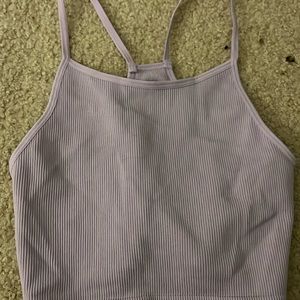 Purple tank crop top